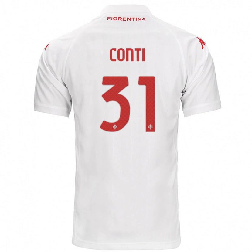 Danxen Kinder Gabriele Conti #31 Weiß Auswärtstrikot Trikot 2024/25 T-Shirt Schweiz