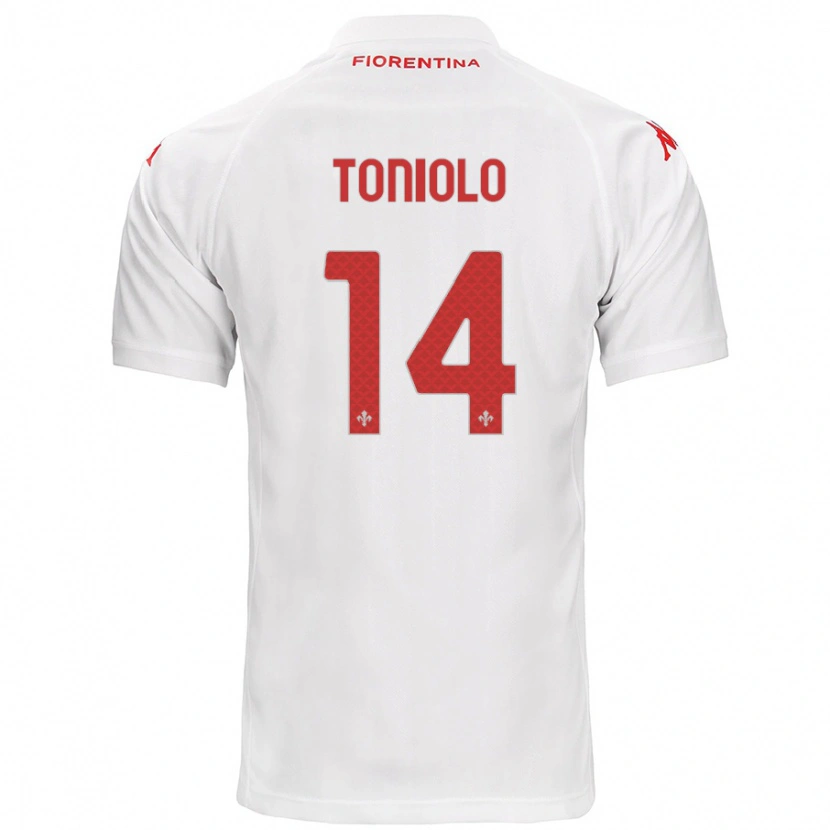 Danxen Kinder Martina Toniolo #14 Weiß Auswärtstrikot Trikot 2024/25 T-Shirt Schweiz