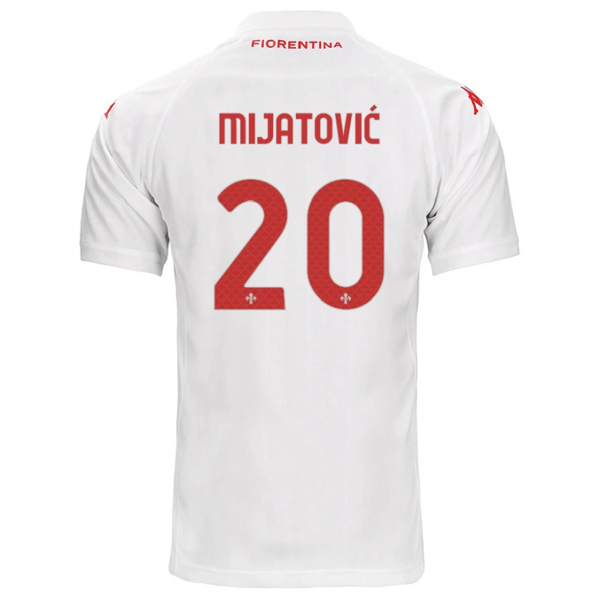 Danxen Kinder Milica Mijatović #20 Weiß Auswärtstrikot Trikot 2024/25 T-Shirt Schweiz