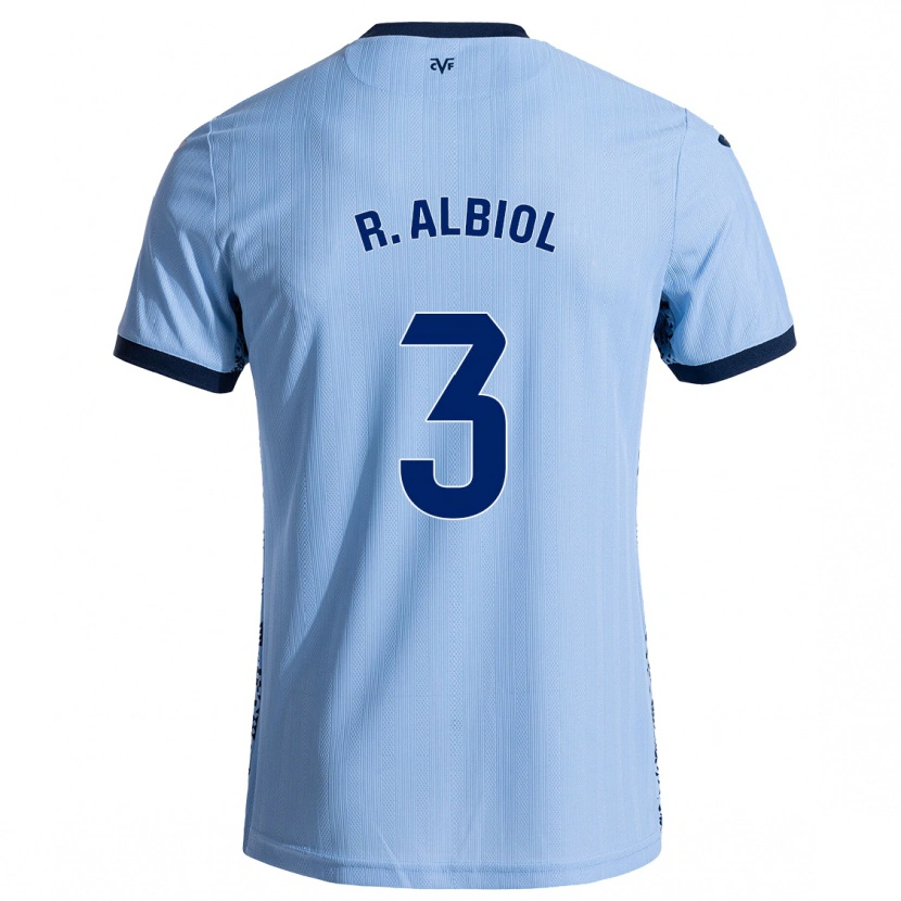 Danxen Kinder Raúl Albiol #3 Himmelblau Auswärtstrikot Trikot 2024/25 T-Shirt Schweiz