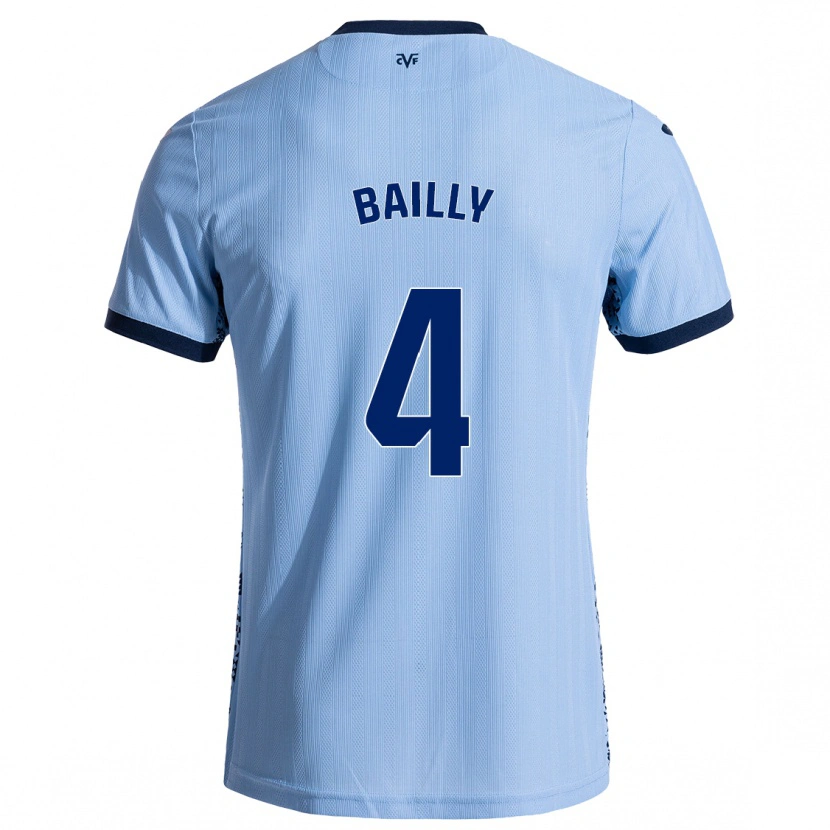 Danxen Kinder Eric Bailly #4 Himmelblau Auswärtstrikot Trikot 2024/25 T-Shirt Schweiz