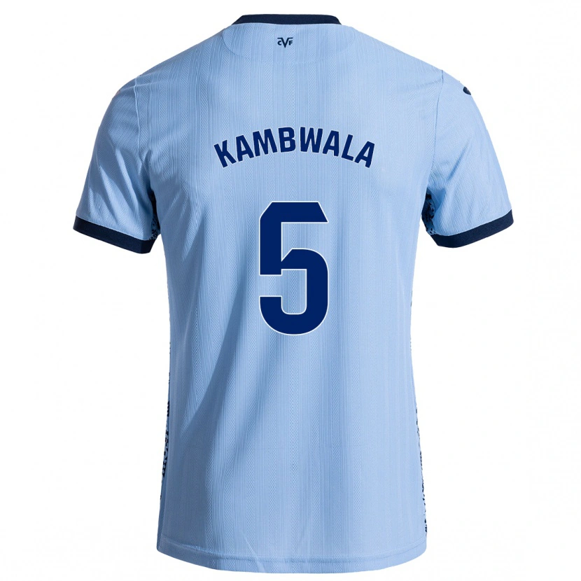 Danxen Kinder Willy Kambwala #5 Himmelblau Auswärtstrikot Trikot 2024/25 T-Shirt Schweiz