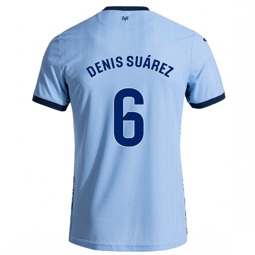 Danxen Kinder Denis Suárez #6 Himmelblau Auswärtstrikot Trikot 2024/25 T-Shirt Schweiz