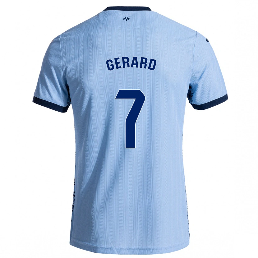 Danxen Kinder Gerard Moreno #7 Himmelblau Auswärtstrikot Trikot 2024/25 T-Shirt Schweiz