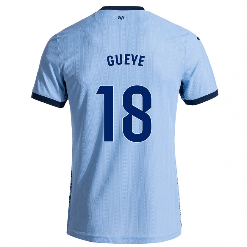 Danxen Kinder Pape Gueye #18 Himmelblau Auswärtstrikot Trikot 2024/25 T-Shirt Schweiz