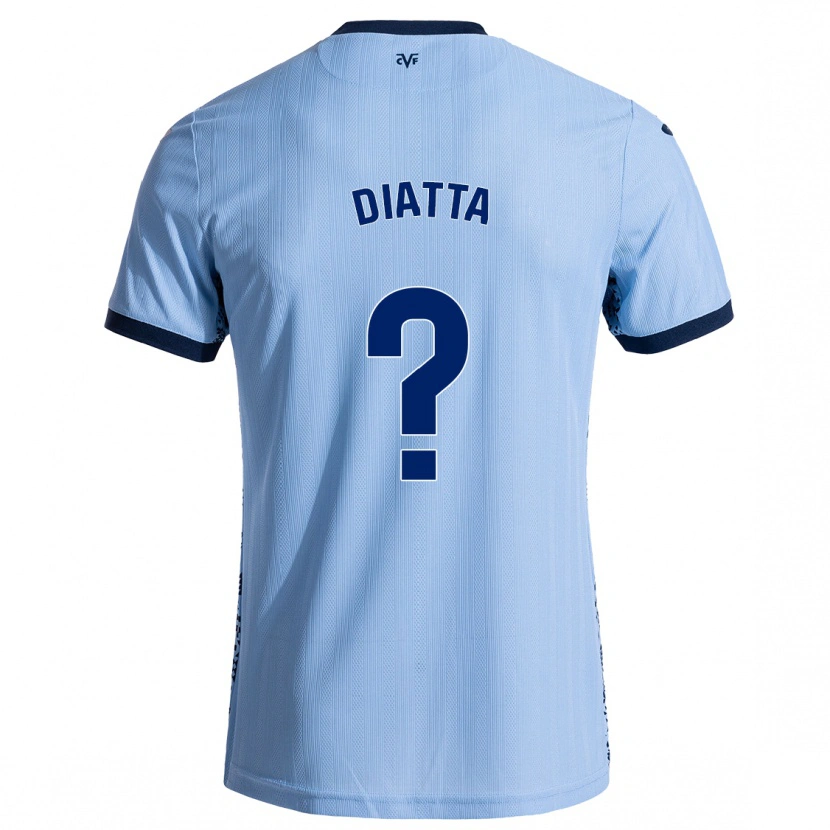 Danxen Kinder Alassane Diatta #0 Himmelblau Auswärtstrikot Trikot 2024/25 T-Shirt Schweiz