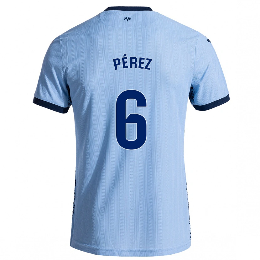 Danxen Kinder Hugo Pérez #6 Himmelblau Auswärtstrikot Trikot 2024/25 T-Shirt Schweiz