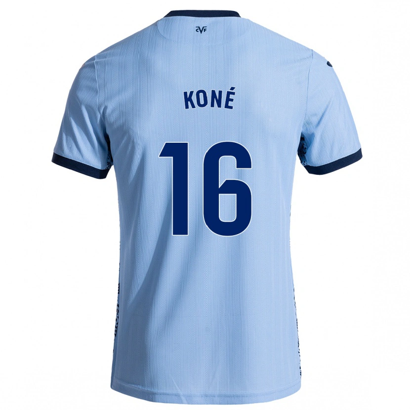 Danxen Kinder Ayouba Koné #16 Himmelblau Auswärtstrikot Trikot 2024/25 T-Shirt Schweiz