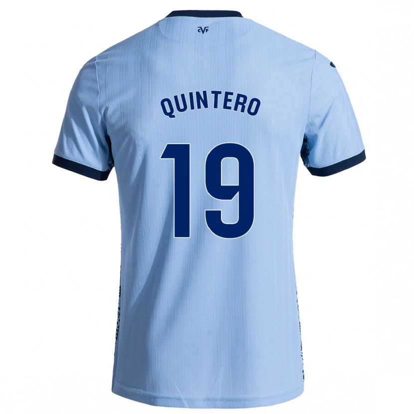 Danxen Kinder Luis Quintero #19 Himmelblau Auswärtstrikot Trikot 2024/25 T-Shirt Schweiz