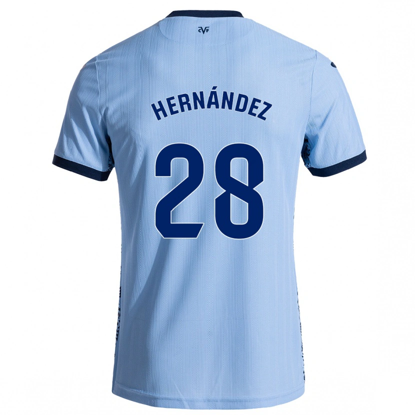 Danxen Kinder Gerard Hernández #28 Himmelblau Auswärtstrikot Trikot 2024/25 T-Shirt Schweiz