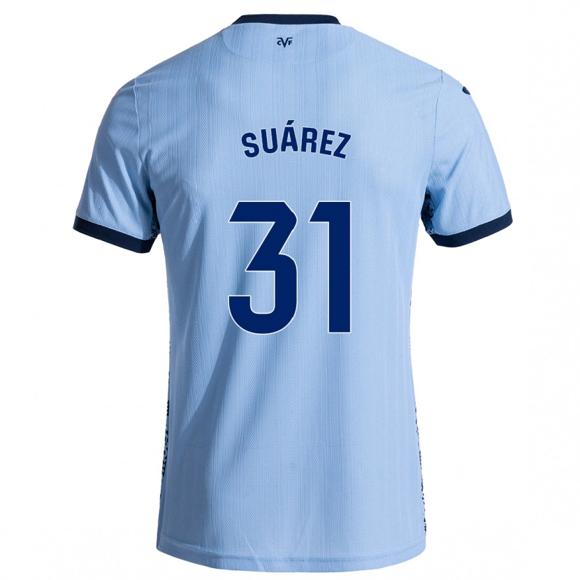 Danxen Kinder Adri Suárez #31 Himmelblau Auswärtstrikot Trikot 2024/25 T-Shirt Schweiz