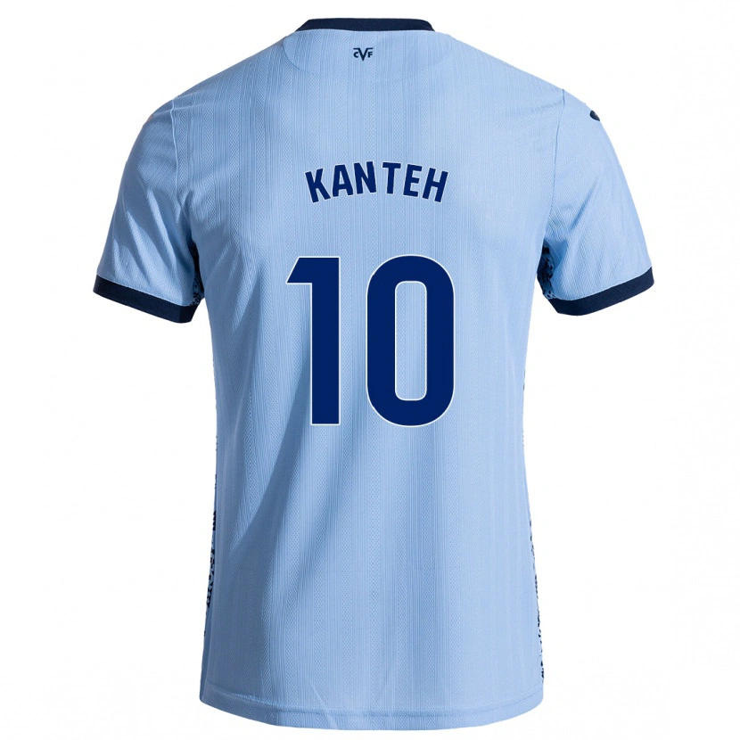 Danxen Kinder Fatou Kanteh #10 Himmelblau Auswärtstrikot Trikot 2024/25 T-Shirt Schweiz