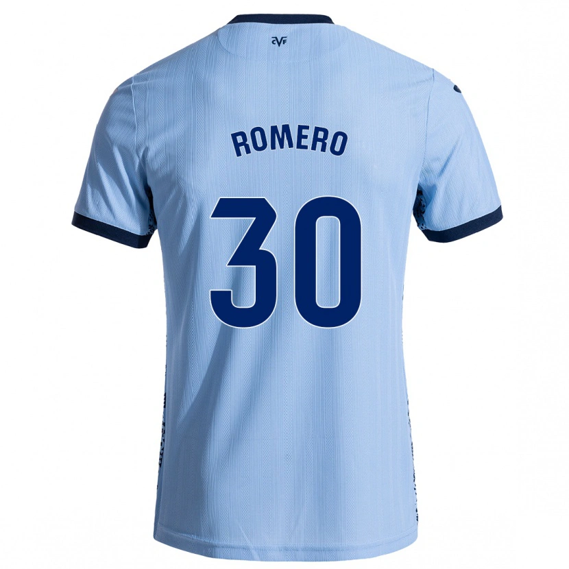 Danxen Kinder Lucía Romero #30 Himmelblau Auswärtstrikot Trikot 2024/25 T-Shirt Schweiz