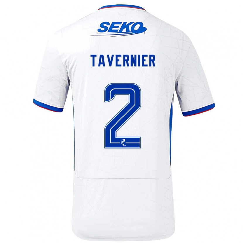 Danxen Kinder James Tavernier #2 Weiß Blau Auswärtstrikot Trikot 2024/25 T-Shirt Schweiz