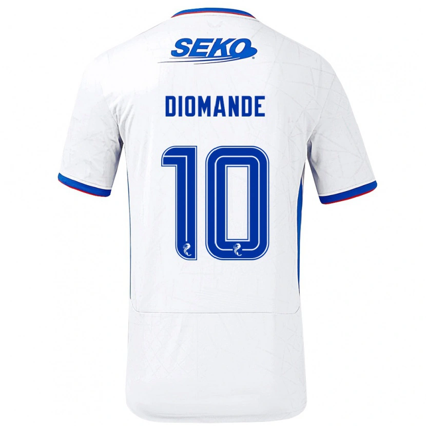 Danxen Kinder Mohamed Diomandé #10 Weiß Blau Auswärtstrikot Trikot 2024/25 T-Shirt Schweiz