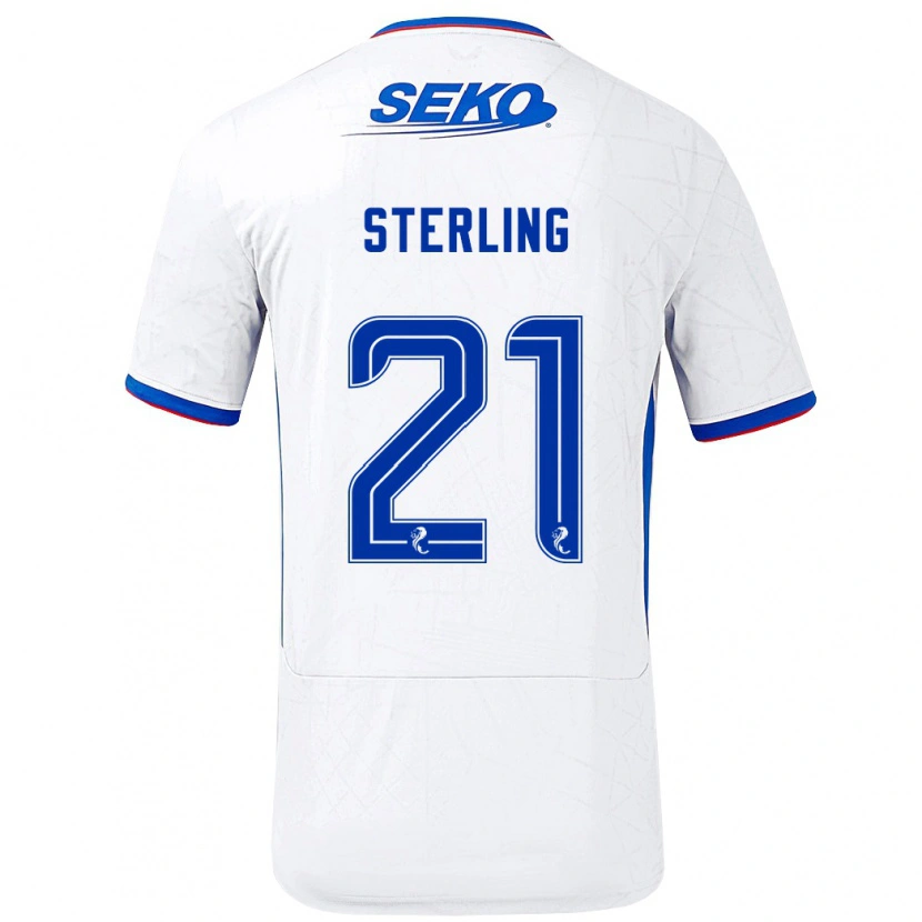 Danxen Kinder Dujon Sterling #21 Weiß Blau Auswärtstrikot Trikot 2024/25 T-Shirt Schweiz