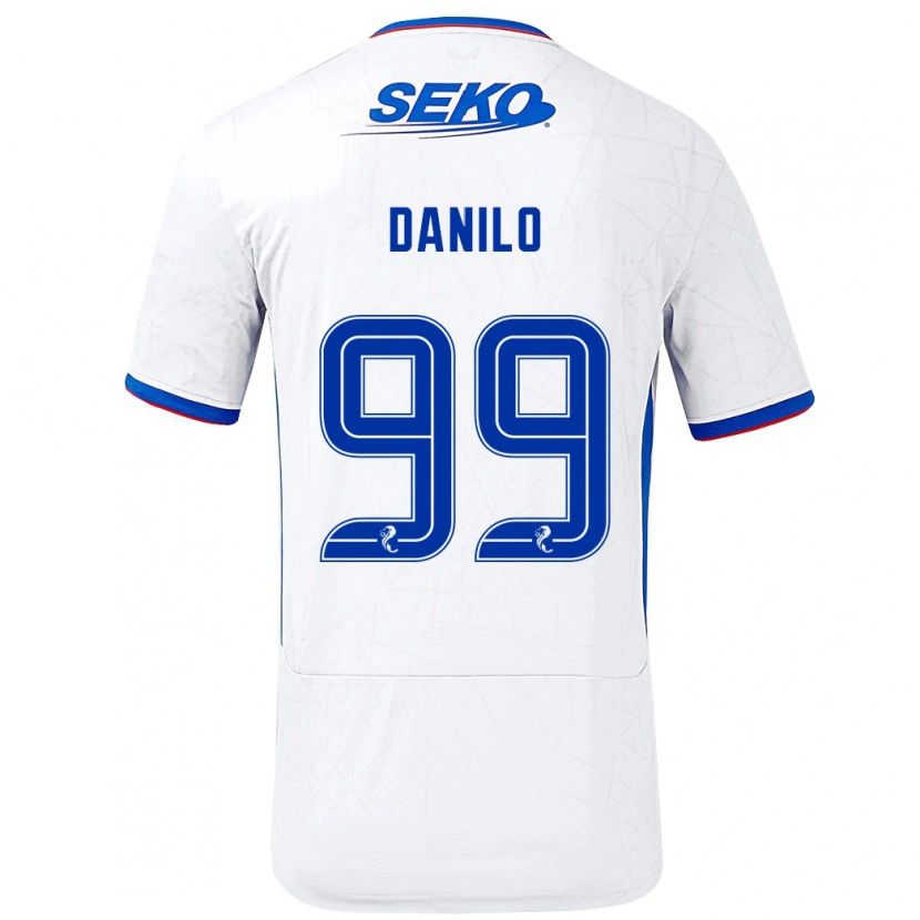 Danxen Kinder Danilo #99 Weiß Blau Auswärtstrikot Trikot 2024/25 T-Shirt Schweiz