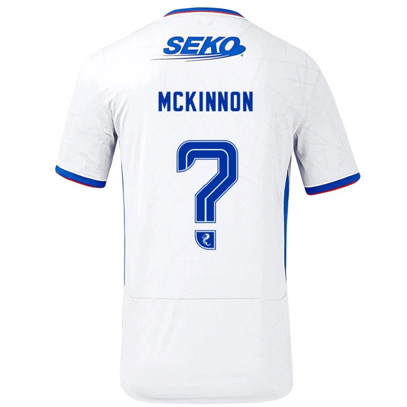 Danxen Kinder Cole Mckinnon #0 Weiß Blau Auswärtstrikot Trikot 2024/25 T-Shirt Schweiz