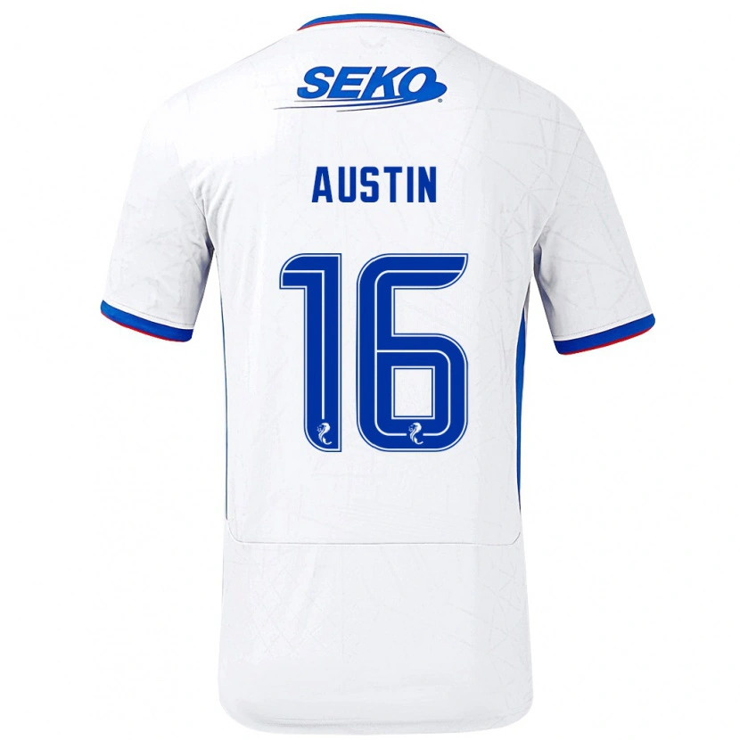 Danxen Kinder Eilidh Austin #16 Weiß Blau Auswärtstrikot Trikot 2024/25 T-Shirt Schweiz