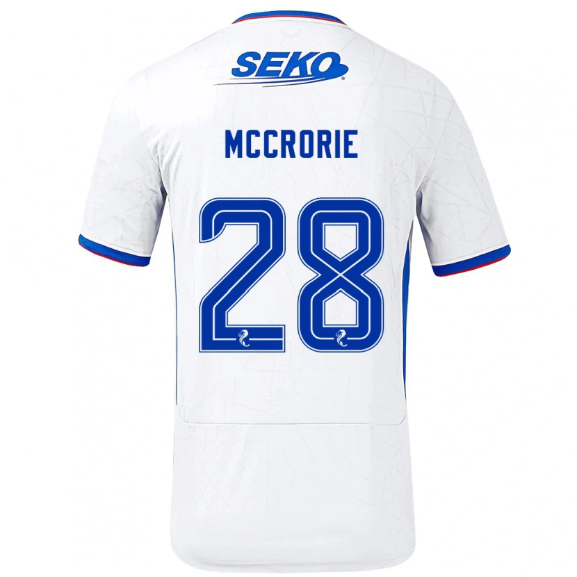 Danxen Kinder Robby Mccrorie #28 Weiß Blau Auswärtstrikot Trikot 2024/25 T-Shirt Schweiz