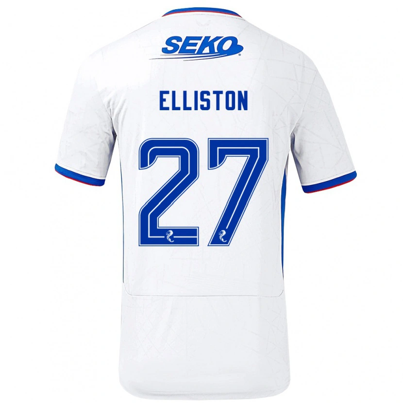 Danxen Kinder Maddie Elliston #27 Weiß Blau Auswärtstrikot Trikot 2024/25 T-Shirt Schweiz