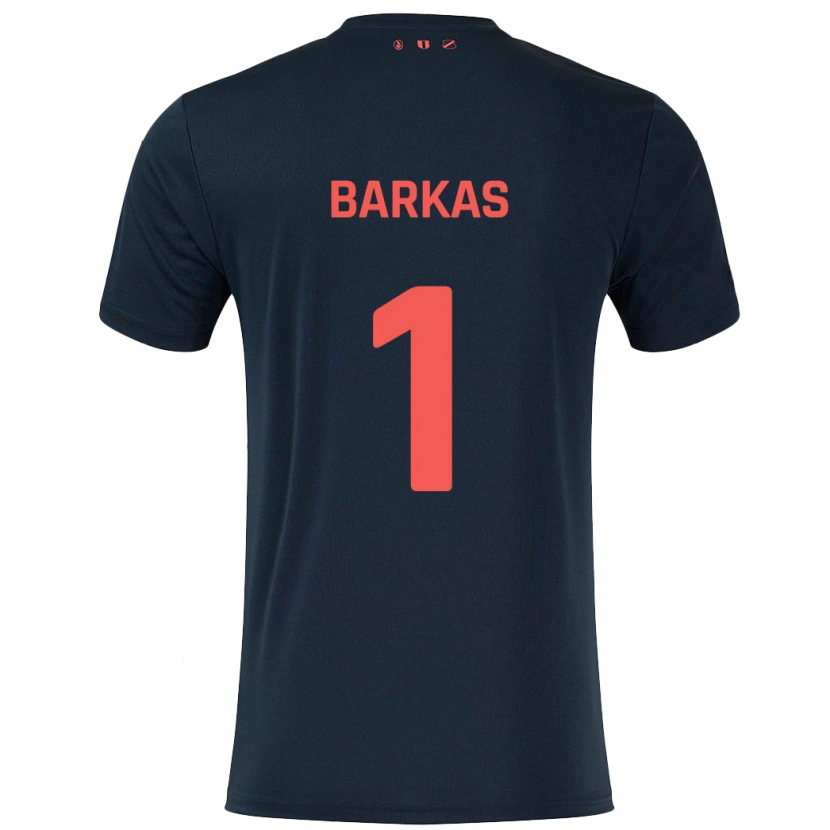 Danxen Kinder Vasilios Barkas #1 Schwarz Rot Auswärtstrikot Trikot 2024/25 T-Shirt Schweiz