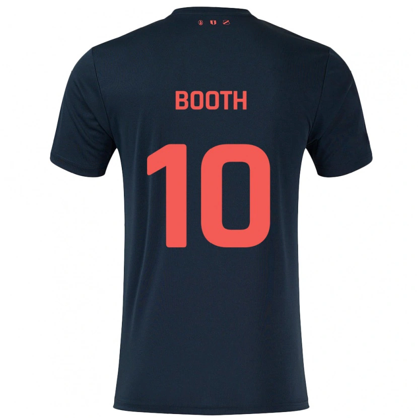 Danxen Kinder Taylor Booth #10 Schwarz Rot Auswärtstrikot Trikot 2024/25 T-Shirt Schweiz