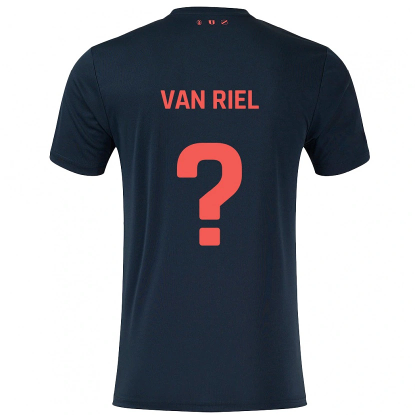 Danxen Kinder Jesper Van Riel #0 Schwarz Rot Auswärtstrikot Trikot 2024/25 T-Shirt Schweiz