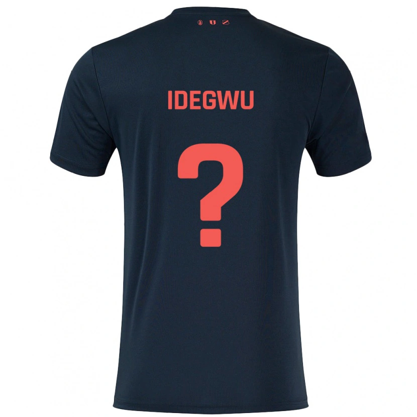 Danxen Kinder Kelechi Idegwu #0 Schwarz Rot Auswärtstrikot Trikot 2024/25 T-Shirt Schweiz