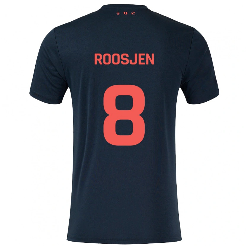 Danxen Kinder Judith Roosjen #8 Schwarz Rot Auswärtstrikot Trikot 2024/25 T-Shirt Schweiz