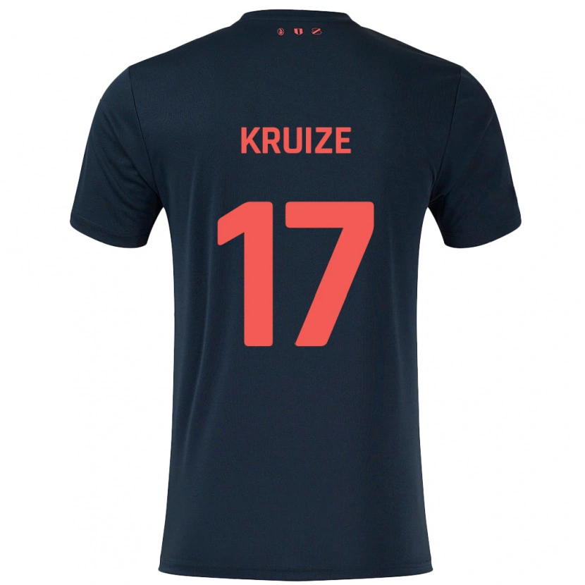 Danxen Kinder Elisha Kruize #17 Schwarz Rot Auswärtstrikot Trikot 2024/25 T-Shirt Schweiz