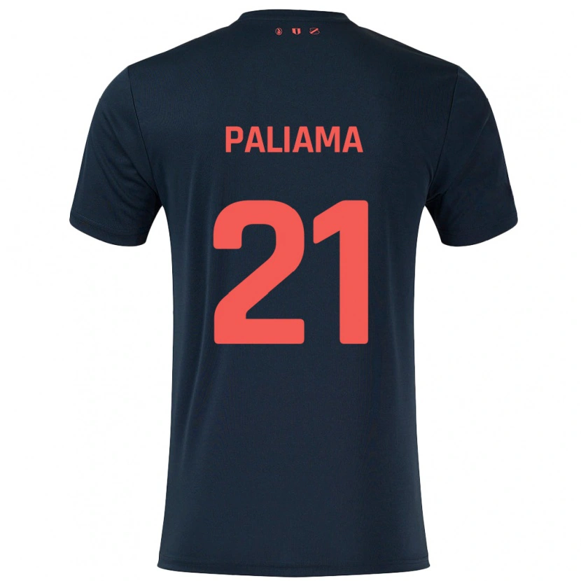 Danxen Kinder Joni Paliama #21 Schwarz Rot Auswärtstrikot Trikot 2024/25 T-Shirt Schweiz