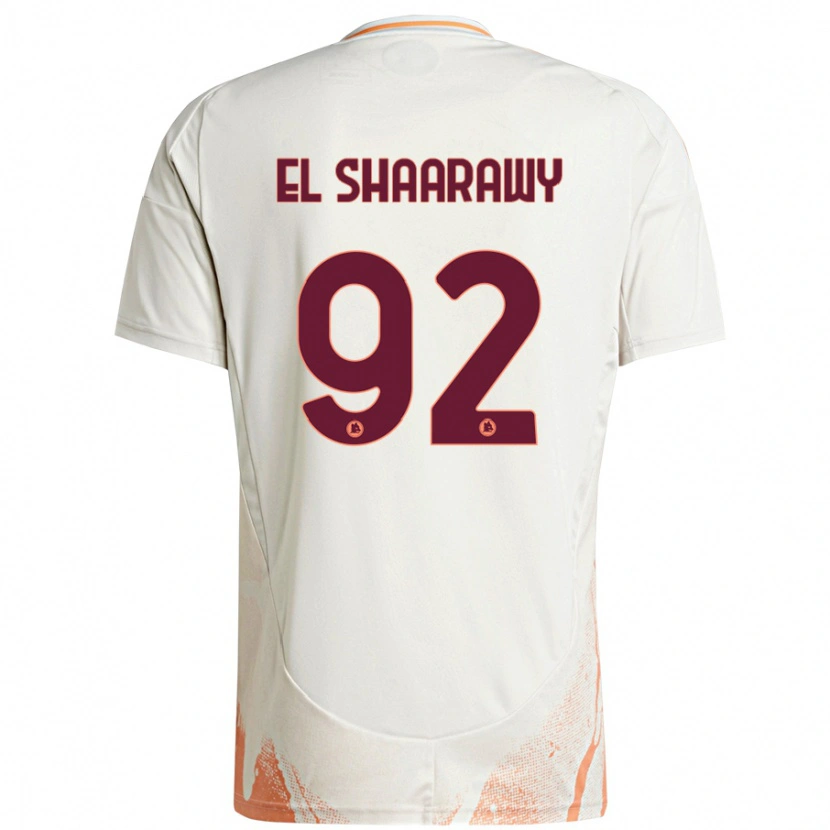 Danxen Kinder Stephan El Shaarawy #92 Cremeweiß Orange Auswärtstrikot Trikot 2024/25 T-Shirt Schweiz