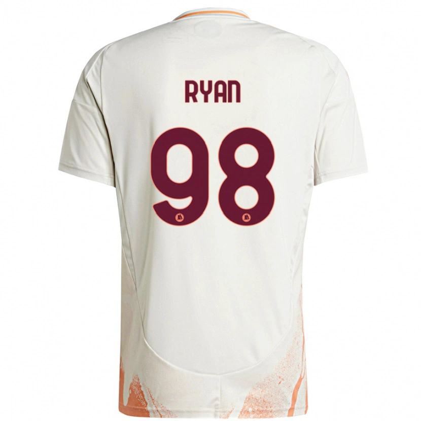 Danxen Kinder Mathew Ryan #98 Cremeweiß Orange Auswärtstrikot Trikot 2024/25 T-Shirt Schweiz