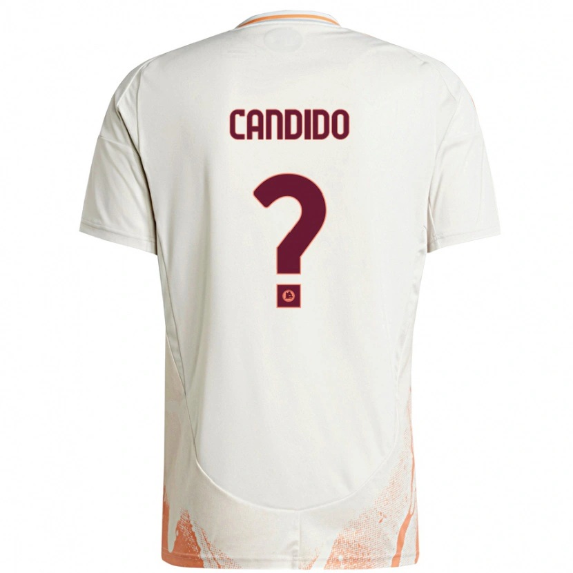 Danxen Kinder Gabriele Candido #0 Cremeweiß Orange Auswärtstrikot Trikot 2024/25 T-Shirt Schweiz