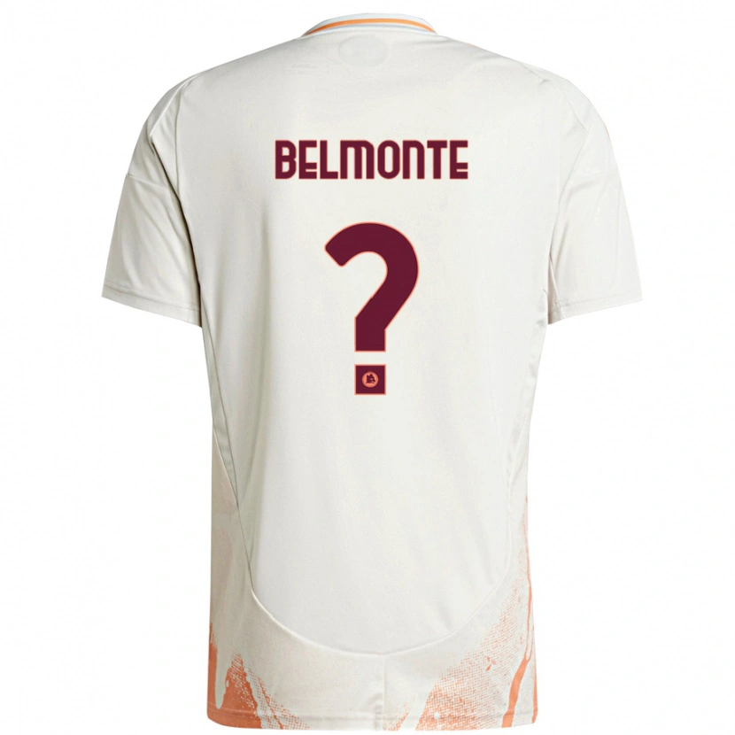 Danxen Kinder Samuele Belmonte #0 Cremeweiß Orange Auswärtstrikot Trikot 2024/25 T-Shirt Schweiz