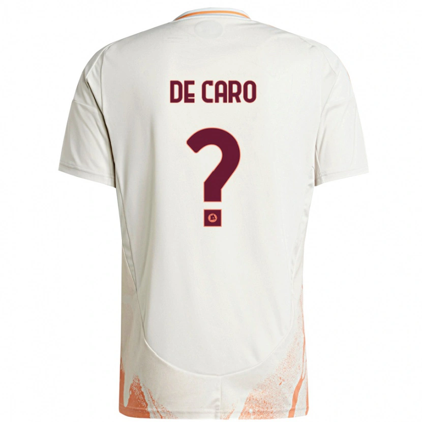 Danxen Kinder Lorenzo De Caro #0 Cremeweiß Orange Auswärtstrikot Trikot 2024/25 T-Shirt Schweiz