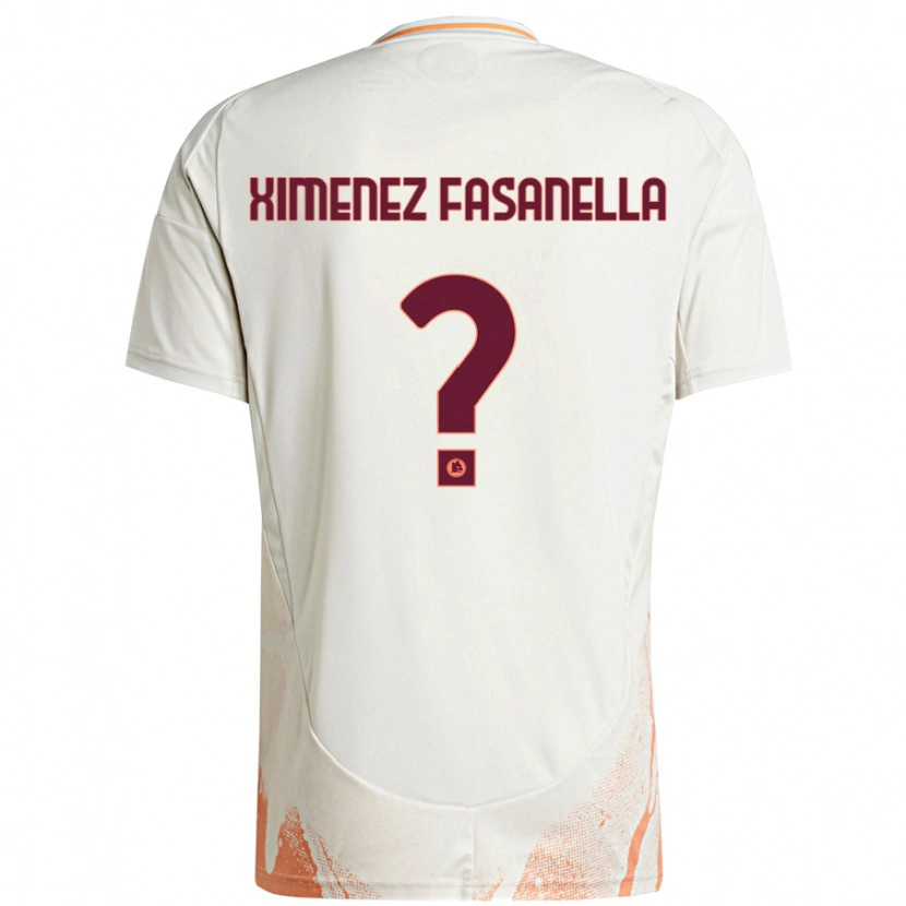 Danxen Kinder Rafael Ximenez Fasanella #0 Cremeweiß Orange Auswärtstrikot Trikot 2024/25 T-Shirt Schweiz