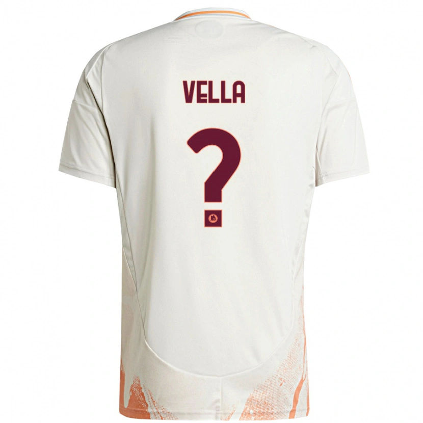 Danxen Kinder Tancredi Vella #0 Cremeweiß Orange Auswärtstrikot Trikot 2024/25 T-Shirt Schweiz