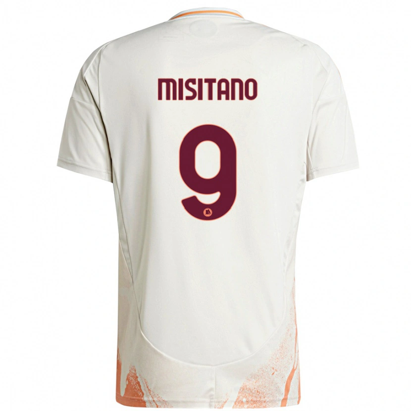 Danxen Kinder Giulio Misitano #9 Cremeweiß Orange Auswärtstrikot Trikot 2024/25 T-Shirt Schweiz