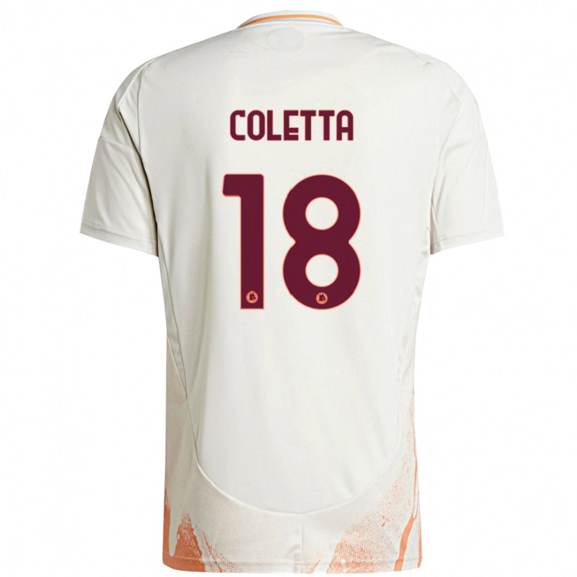 Danxen Kinder Federico Coletta #18 Cremeweiß Orange Auswärtstrikot Trikot 2024/25 T-Shirt Schweiz