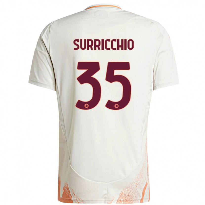 Danxen Kinder Jacopo Surricchio #35 Cremeweiß Orange Auswärtstrikot Trikot 2024/25 T-Shirt Schweiz