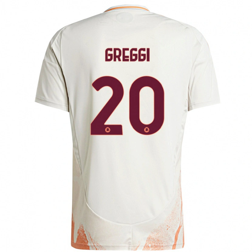 Danxen Kinder Giada Greggi #20 Cremeweiß Orange Auswärtstrikot Trikot 2024/25 T-Shirt Schweiz