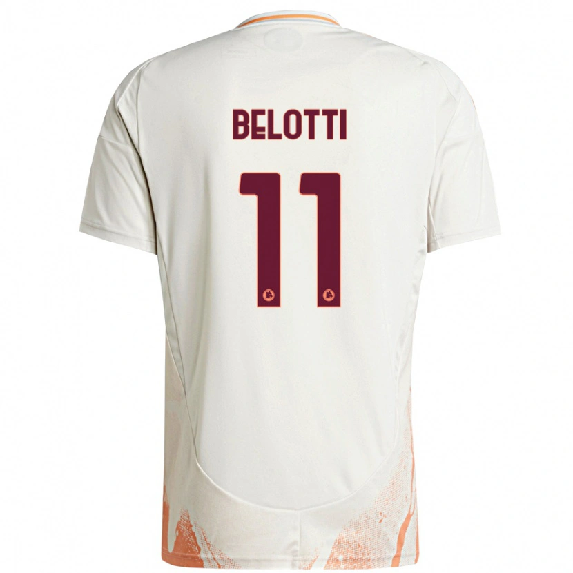 Danxen Kinder Andrea Belotti #11 Cremeweiß Orange Auswärtstrikot Trikot 2024/25 T-Shirt Schweiz