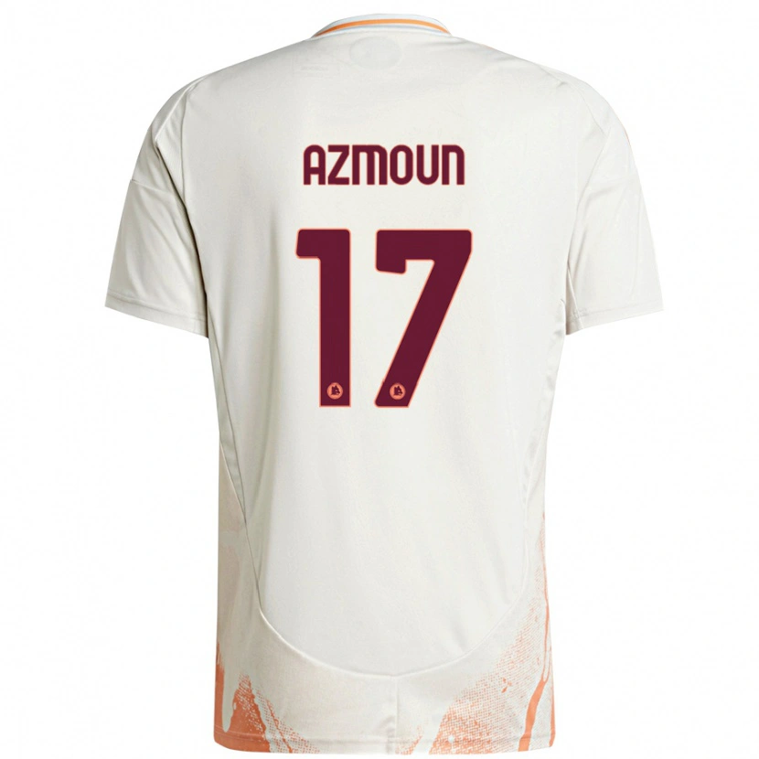 Danxen Kinder Sardar Azmoun #17 Cremeweiß Orange Auswärtstrikot Trikot 2024/25 T-Shirt Schweiz