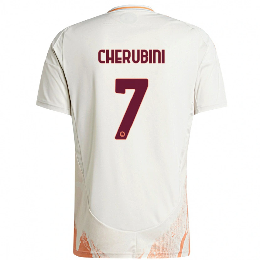 Danxen Kinder Luigi Cherubini #7 Cremeweiß Orange Auswärtstrikot Trikot 2024/25 T-Shirt Schweiz