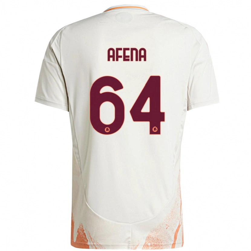 Danxen Kinder Felix Afena-Gyan #64 Cremeweiß Orange Auswärtstrikot Trikot 2024/25 T-Shirt Schweiz