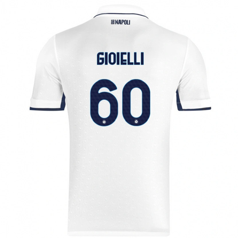 Danxen Kinder Francesco Gioielli #60 Weiß Königsblau Auswärtstrikot Trikot 2024/25 T-Shirt Schweiz