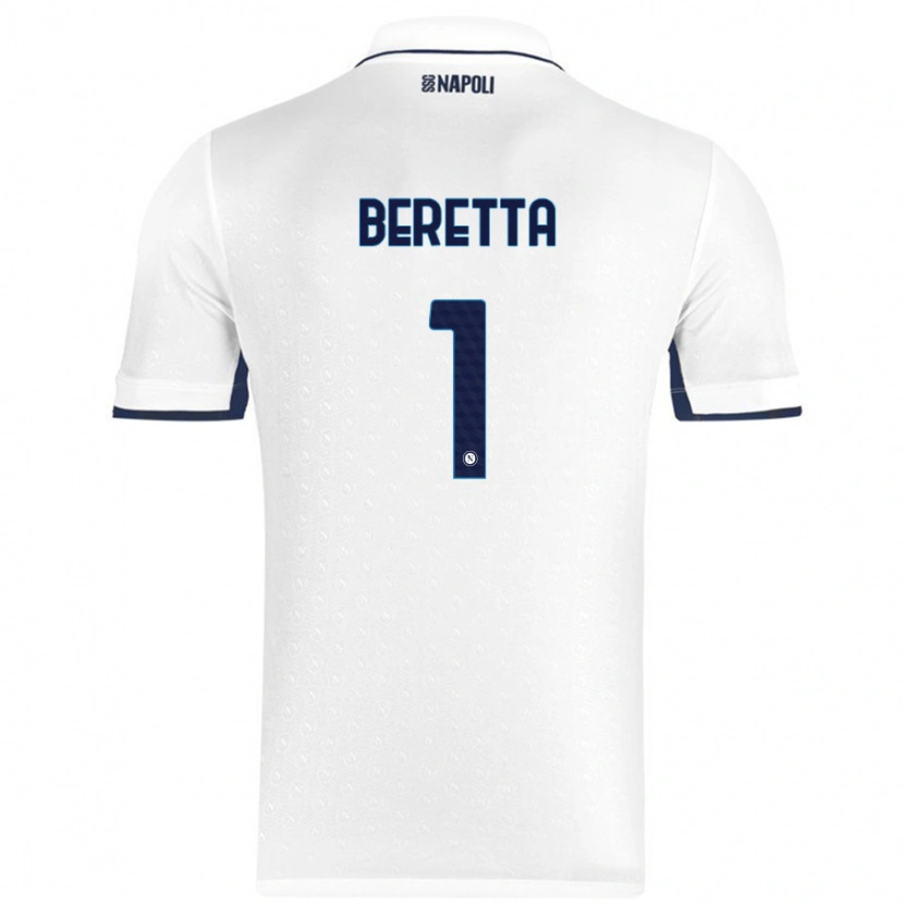 Danxen Kinder Beatrice Beretta #1 Weiß Königsblau Auswärtstrikot Trikot 2024/25 T-Shirt Schweiz