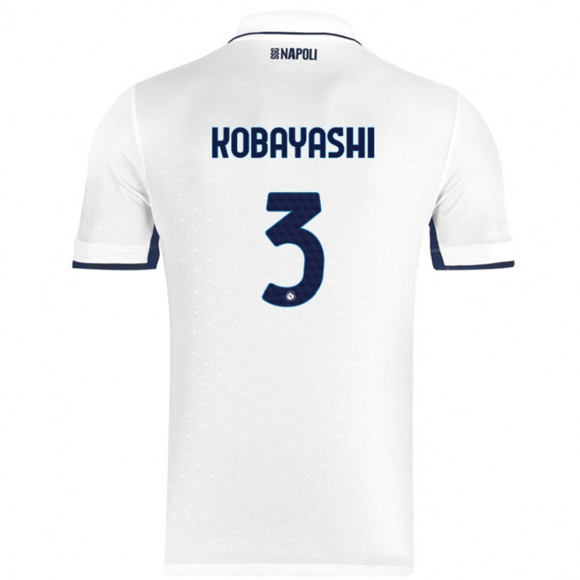 Danxen Kinder Miharu Kobayashi #3 Weiß Königsblau Auswärtstrikot Trikot 2024/25 T-Shirt Schweiz